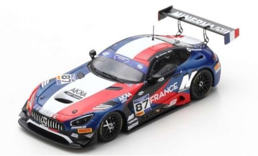 Modelauto Mercedes AMG GT GT3 3 No.87 ASP Team FIA Motorsport Games GT Cup Vallelunga 2019 Team France J-L.Beaubelique/J.Pla 1/43 Spark