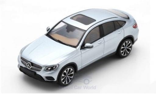 Modelauto Mercedes GLC Coupe 300 4Matic grijs 2016 1/43 Spark