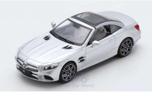 Modelauto Mercedes SL Base 450 grijs 2017 SoftTop liegt ein 1/43 Spark