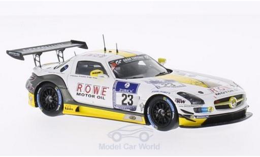 Modelauto Mercedes SLS GT3 AMG No.23 Rowe Racing 24h N&Atilde;&frac14;rburgring 2014 K.Graf/J.Seyffarth/T.J&Atilde;&curren;ger/R.G&Atilde;&para;ransson 1/43 Spark