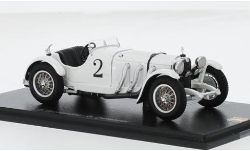 Modelauto Mercedes SSK Base No.2 24h Spa 1931 1/43 Spark