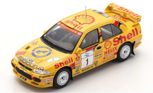 Modelauto Mitsubishi Lancer Evolution III No.1 S Rally WM Rally Finnland 1995 T.M&Atilde;&curren;kinen/S.Harjanne 1/43 Spark