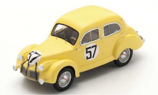 Modelauto Panhard Dyna X84 No.57 Team Louis Eggen 24h Le Mans 1950 L.Eggen/P.Escale 1/43 Spark