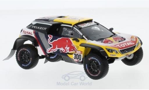 Modelauto Peugeot 3008 DKR Maxi No.300 Team Total Rally Dakar 2018 S.Peterhansel/J-P.Cottret 1/43 Spark