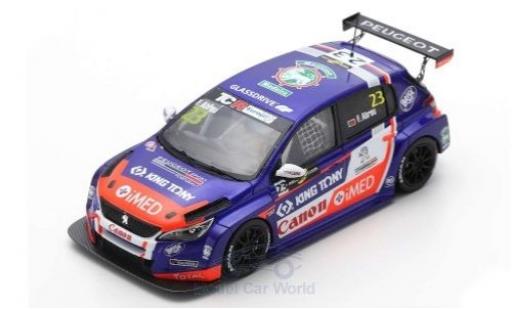 Modelauto Peugeot 308 TCR No.23 Sports & You Europe Hungaroring 2018 F.Abreu 1/43 Spark