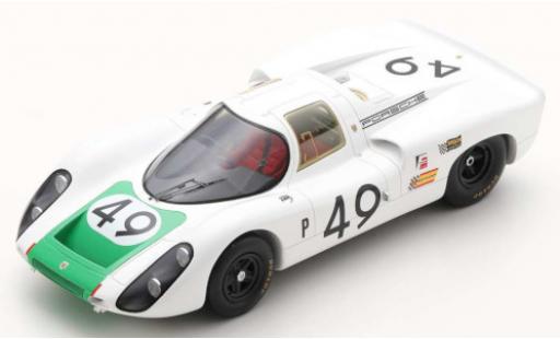 Modelauto Porsche 907 Base C RHD No.49 12h Sebring 1968 H.Herrmann/J.Siffert 1/18 Spark