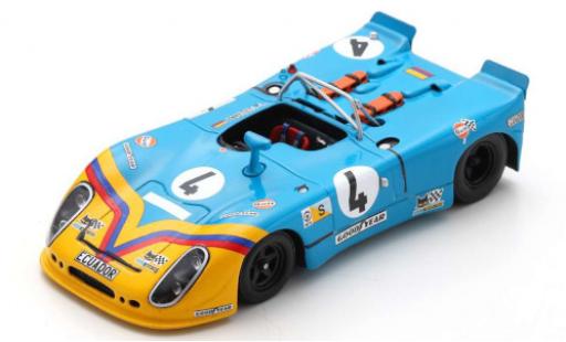 Modelauto Porsche 908 1973 /02 RHD No.4 24h Le Mans avec Decals G.Ortega/F.Merello 1/43 Spark