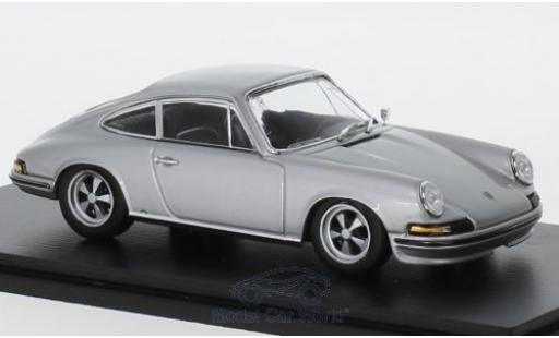 Modelauto Porsche 911 4S 2. grijs 1973 1/43 Spark
