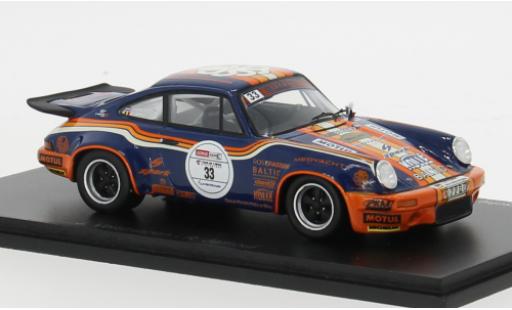 Modelauto Porsche 911 RS 3.0 Tour de Corse Historique 2024 #33 1/43 Spark