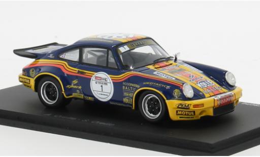 Modelauto Porsche 911 Base 3.0 Tour de Corse Historique 2024 #1 1/43 Spark