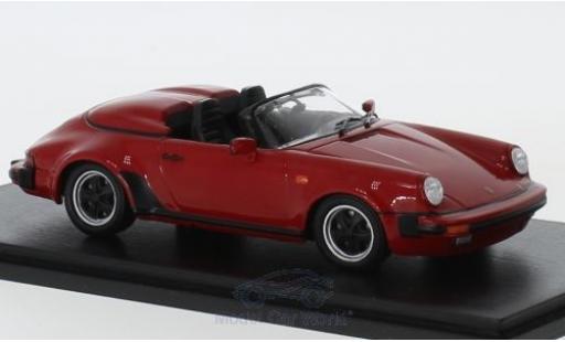 Modelauto Porsche 911 Turbo 3.2 Speedster Look rood 1989 1/43 Spark