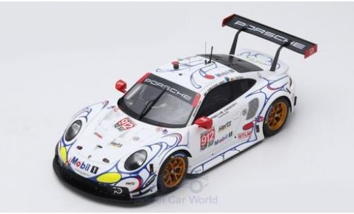 Modelauto Porsche 911 RSR (991.2) No.912 GT Team Petit Le Mans 2018 E.Bamber/L.Vanthoor/M.Jaminet 1/18 Spark