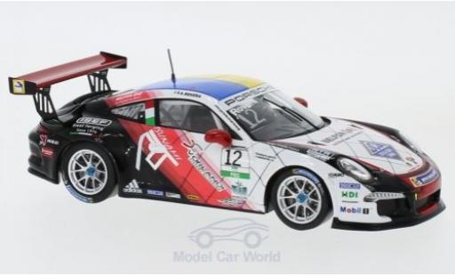 Modelauto Porsche 911 GT3 Cup No.12 Carrera Italia 2017 A.Rovera 1/43 Spark