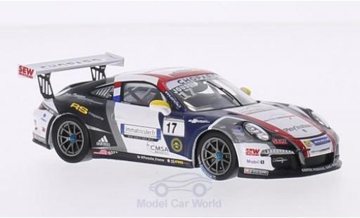 Modelauto Porsche 911 GT3 Cup No.17 Sebastien Loeb Racing Carrera France 2015 M.Jousse 1/43 Spark