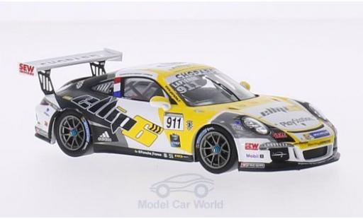 Modelauto Porsche 911 GT3 Cup No.911 Sebastien Loeb Racing Carrera France 2015 C.Lapierre 1/43 Spark