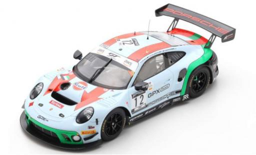 Modelauto Porsche 911 GT3 R (991) No.12 GPX Racing Gulf 24h Spa 2020 M.Campbell/P.Pilet/M.Jaminet 1/18 Spark