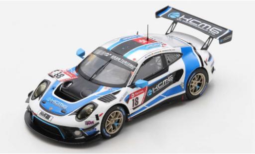Modelauto Porsche 911 GT3 R (991) No.18 KCMG 24h N&Atilde;&frac14;rburgring 2020 E.Bamber/T.Bernhard/J.Bergmeister/D.Olsen 1/43 Spark