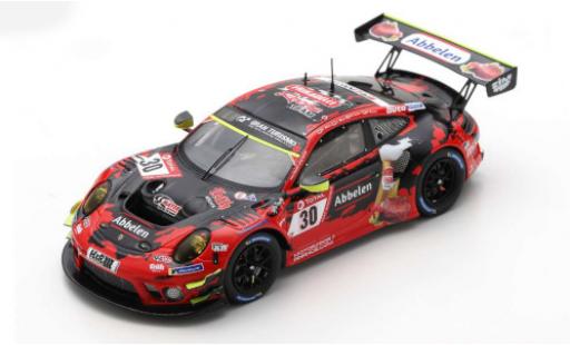Modelauto Porsche 911 GT3 R (991) No.30 Frikadelli Racing Team 24h N&Atilde;&frac14;rburgring 2020 K.Abbelen/N.Siedler/A.M&Atilde;&frac14;ller/.Renauer 1/43 Spark