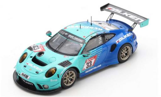 Modelauto Porsche 911 GT3 R (991) No.33 Falken Motorsports Falken 24h N&Atilde;&frac14;rburgring 2020 K.Bachler/S.M&Atilde;&frac14;ller/C.Engelhart/D.Werner 1/43 Spark