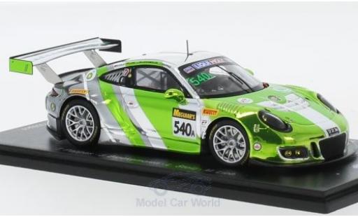 Modelauto Porsche 911 GT3 R No.540 zwart Swan Racing 12h Bathurst 2018 T.Pappas/J.Bleekemolen/L.Stolz/M.Lieb 1/43 Spark