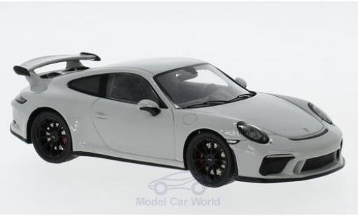 Modelauto Porsche 911 GT3 ( II) grijs 2018 1/43 Spark