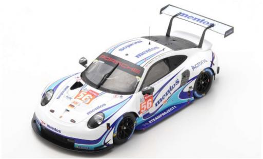 Modelauto Porsche 911 RSR (991) No.56 Team Project 1 24h Le Mans 2020 M.Cairoli/E.Perfetti/L.ten Voorde 1/18 Spark