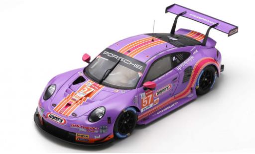Modelauto Porsche 911 RSR (991) No.57 Team Project 1 Wynns 24h Le Mans 2020 J.Bleekemolen/F.Fraga/B.Keating 1/18 Spark