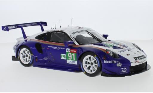 Modelauto Porsche 911 RSR No.91 GT Team 24h Le Mans 2018 R.Lietz/G.Bruni/F.Makowiecki 1/64 Spark