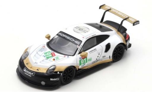 Modelauto Porsche 911 RSR (991) No.91 GT Team 24h Le Mans 2019 R.Lietz/G.Bruni/F.Makowiecki 1/43 Spark