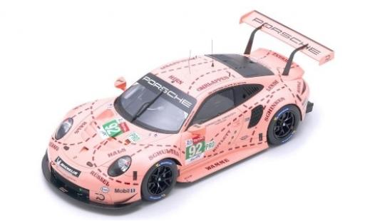 Modelauto Porsche 911 RSR No.92 GT Team 24h Le Mans 2018 M.Christensen/K.Estre/J.Vanthoor 1/12 Spark