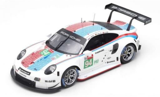 Modelauto Porsche 911 RSR (991) No.94 GT Team 24h Le Mans 2019 S.M&Atilde;&frac14;ller/M.Jaminet/D.Olsen 1/43 Spark
