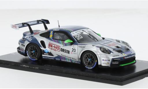 Modelauto Porsche 911 GT3 Cup No.20 Carrera Cup Scandinavia 2023 1/43 Spark