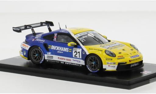 Modelauto Porsche 911 GT3 Cup No.21 Carrera Cup Great Britain 2023 1/43 Spark