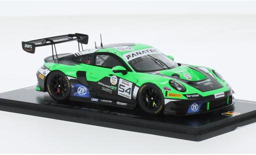 Modelauto Porsche 911 GT3 R No.54 Dinamic GT Huber Racing 24h Spa 2023 1/43 Spark