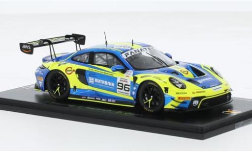 Modelauto Porsche 911 GT3 R No.96 Rutronik Racing 24h Spa 2023 1/43 Spark
