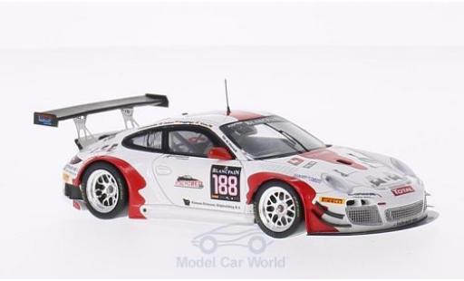 Modelauto Porsche 911 GT3 R (997) No.188 Fach Auto Tech 24h Spa 2014 O.Klohs/M.Ragginger/P.Frommenwiler/S.Dolenc 1/43 Spark