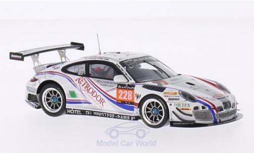 Modelauto Porsche 911 GT3 R (997) No.228 Delhaye Racing 24h Spa 2014 P.-E.Bordet/A.Viron/S.Lemeret/K.Al Azhari 1/43 Spark