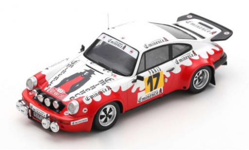 Modelauto Porsche 911 Carrera No.17 Rally WM Rally Monte Carlo 1977 F.Bondil/D.Emmanuelli 1/43 Spark