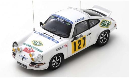 Modelauto Porsche 911 RS Carrera 2.7 No.127 Ecurie Blauw Yacco Rally WM Rally Monte Carlo 1978 J.J.Santucci/R.Rochebrun 1/43 Spark