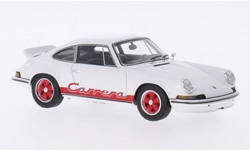 Modelauto Porsche 911 RS Carrera 2.7 wit/rood 1973 v&Atilde;&copy;hicule de pr&Atilde;&copy;sentation 1/43 Spark
