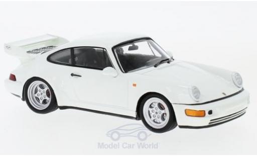 Modelauto Porsche 911 RS Carrera 3.8 wit 1 1/43 Spark
