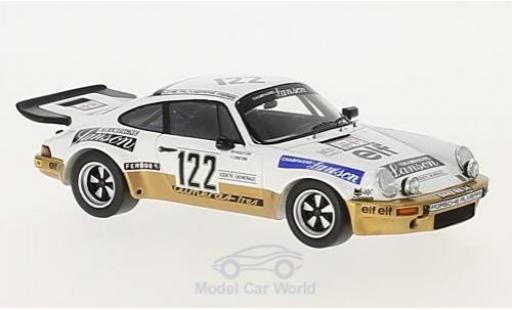 Modelauto Porsche 911 RS Carrera No.122 Almeras Lanson Tour Auto 1977 met Decals M.Mouton/F.Conconi 1/43 Spark