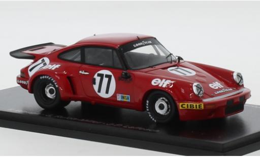 Modelauto Porsche 911 RSR Carrera 3.0 No.77 Team Tom Waugh elf (F) 24h Le Mans 1976 T.Waugh/J.Rulon-Miller/J-P.Laffeach 1/43 Spark