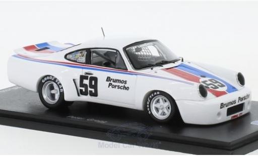 Modelauto Porsche 911 RSR Carrera No.59 100 Miles MID-Ohio 1975 P.Gregg 1/43 Spark