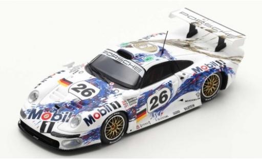 Modelauto Porsche 911 GT1 No.26 AG Mobil 1 24h Le Mans 1996 Y.Dalmas/K.Wendlinger/S.Goodyear 1/43 Spark