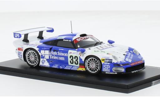 Modelauto Porsche 911 GT1 No.33 Sch&Atilde;&frac14;bel Engineering 24h Le Mans 1997 1/43 Spark