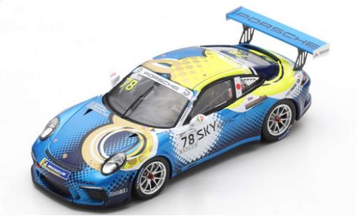 Modelauto Porsche 911 GT3 Cup No.78 Carrera Japan 2018 T.Kondo 1/43 Spark