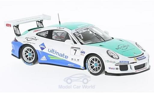 Modelauto Porsche 911 GT3 Cup No.7 Carrera Duitsland 2016 S.M&Atilde;&frac14;ller 1/43 Spark
