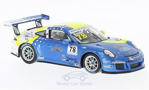 Modelauto Porsche 911 GT3 Cup No.78 Carrera Japan 2016 T.Kondo 1/43 Spark