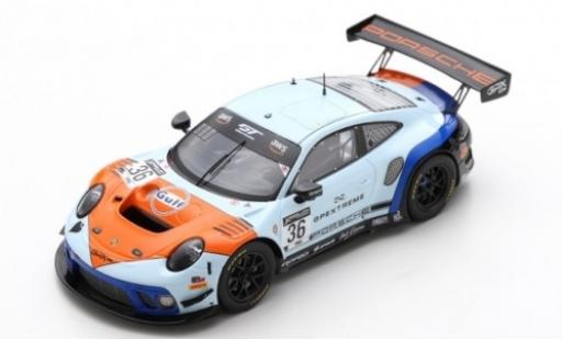 Modelauto Porsche 911 GT3 R (991.2) No.36 GPX Racing Gulf 2019 The Spade 1/43 Spark